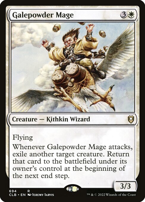 Galepowder Mage - Commander Legends: Battle for Baldur's Gate Rare Card