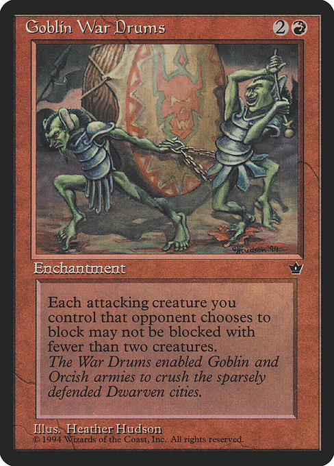 Goblin War Drums - Fallen Empires Common Card