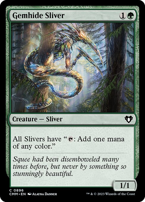 Gemhide Sliver - Commander Masters Common Card
