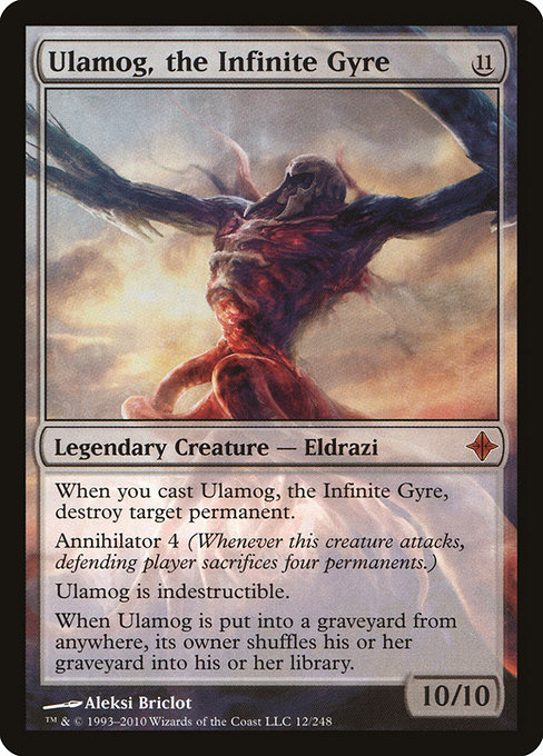 Ulamog, the Infinite Gyre - Rise of the Eldrazi Mythic Card