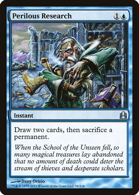 Perilous Research - Commander 2011 Uncommon Card