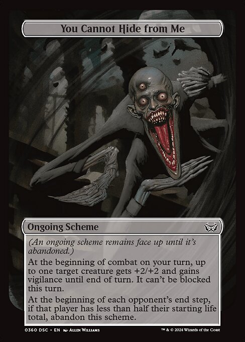 You Cannot Hide from Me - Duskmourn: House of Horror Commander Common Card