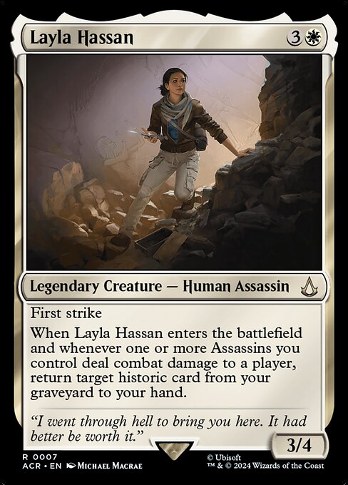 Layla Hassan - Assassin's Creed Rare Card