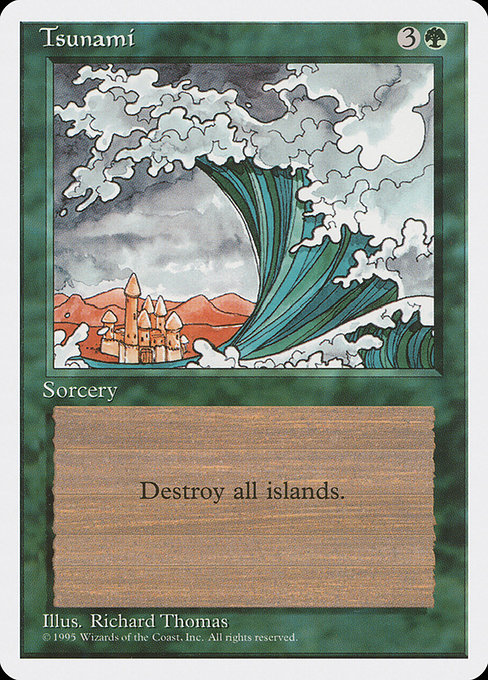 Tsunami - Fourth Edition Uncommon Card