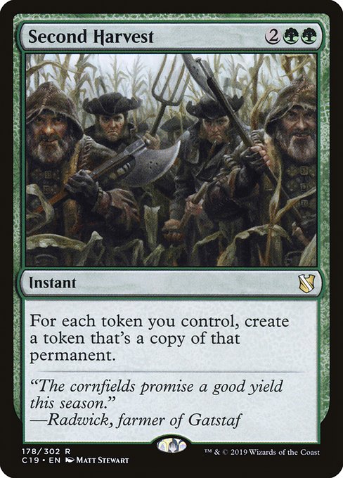 Second Harvest - Commander 2019 Rare Card
