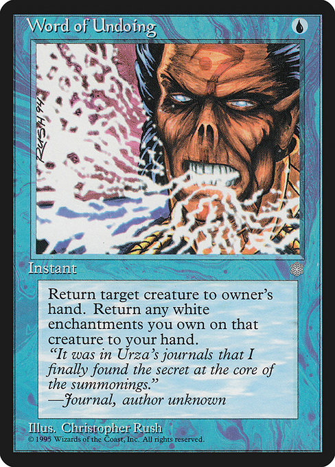 Word of Undoing - Ice Age Common Card