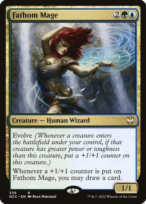Fathom Mage - New Capenna Commander Rare Card