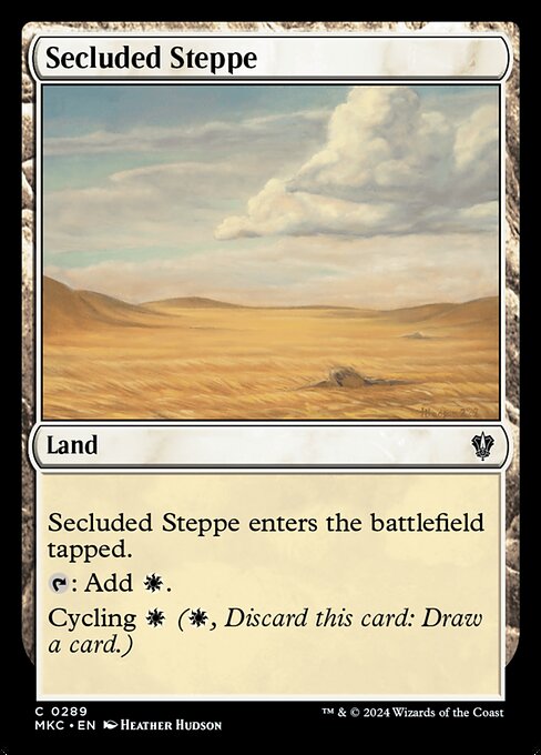 Secluded Steppe - Murders at Karlov Manor Commander Common Card
