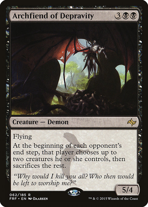 Archfiend of Depravity - Fate Reforged Rare Card