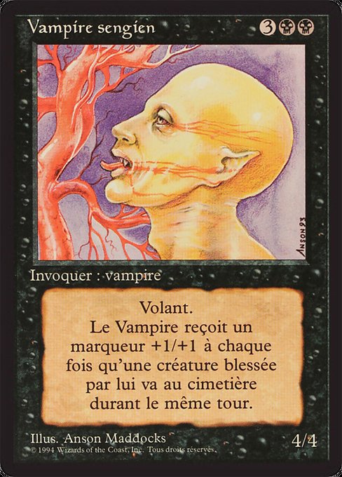 Sengir Vampire - Foreign Black Border Uncommon Card