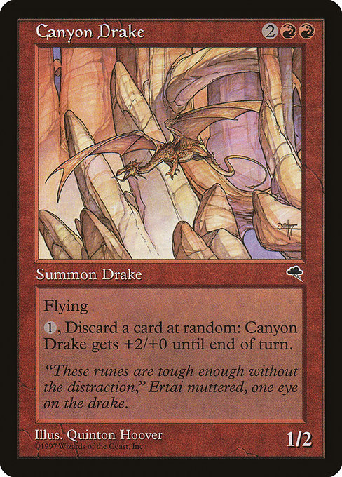 Canyon Drake - Tempest Rare Card