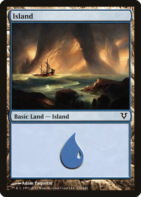 Island - Avacyn Restored Common Card