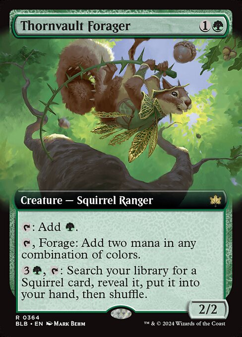 Thornvault Forager - Bloomburrow Rare Card