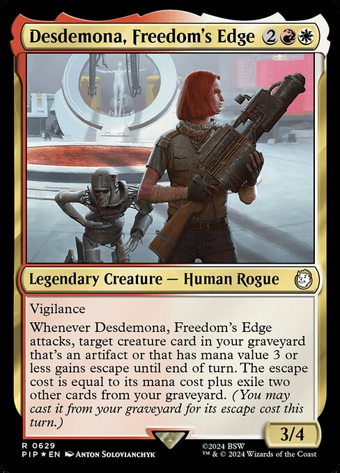 Desdemona, Freedom's Edge - Fallout Rare Card