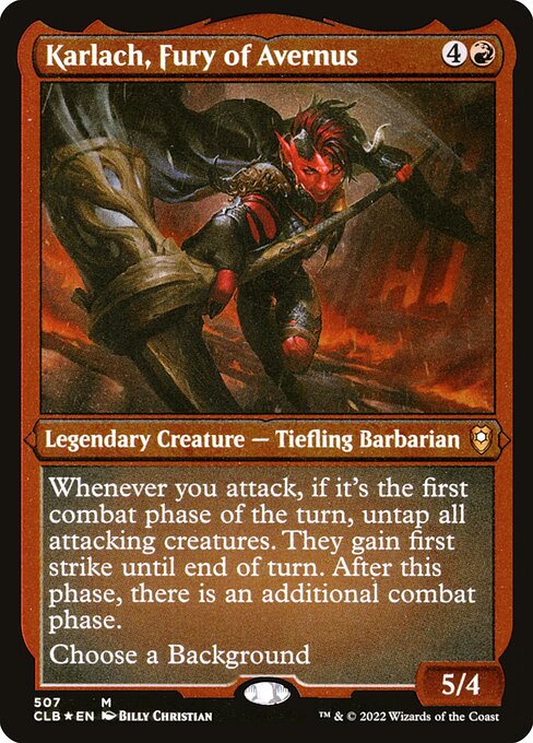 Karlach, Fury of Avernus - Commander Legends: Battle for Baldur's Gate Mythic Card