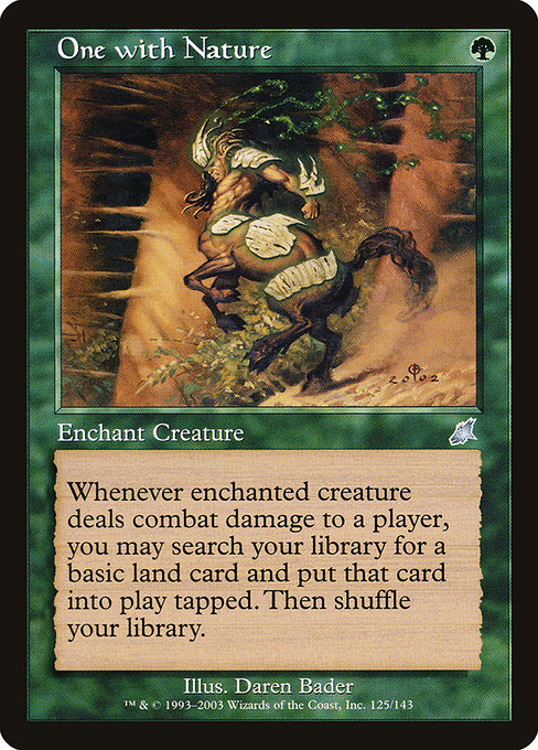 One with Nature - Scourge Uncommon Card