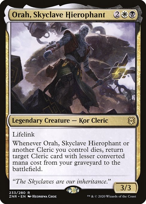 Orah, Skyclave Hierophant - Zendikar Rising Rare Card