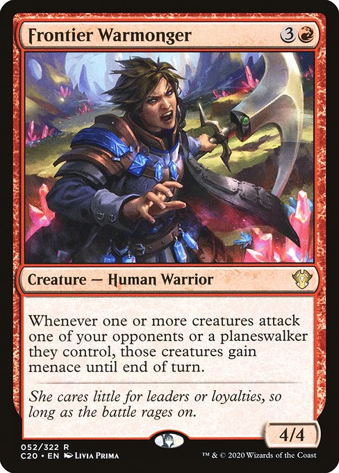 Frontier Warmonger - Commander 2020 Rare Card