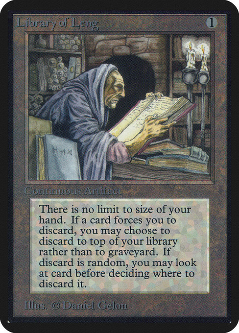 Library of Leng - Limited Edition Alpha Uncommon Card