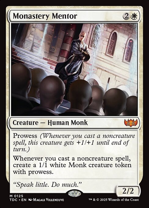 Monastery Mentor - Tarkir: Dragonstorm Commander Mythic Card