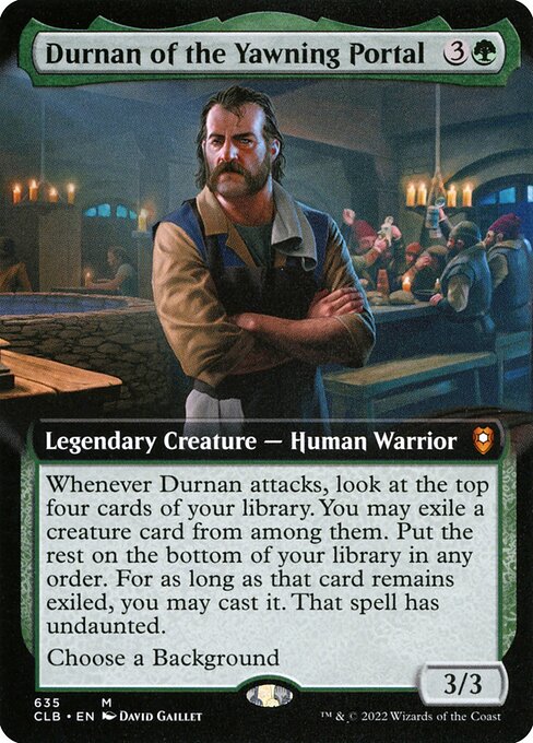 Durnan of the Yawning Portal - Commander Legends: Battle for Baldur's Gate Mythic Card