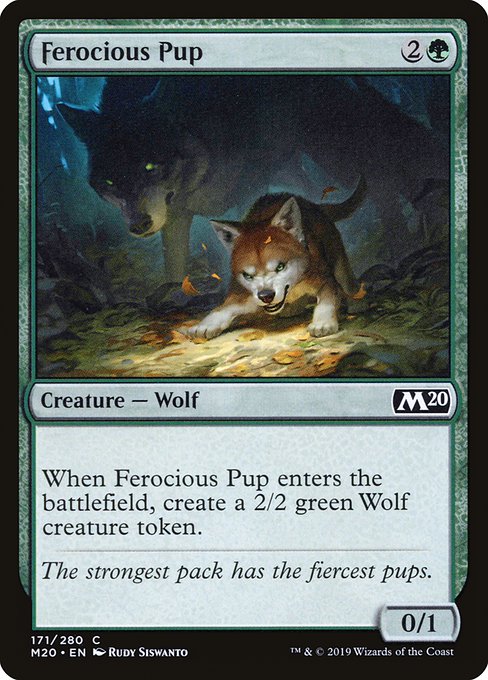 Ferocious Pup - Core Set 2020 Common Card