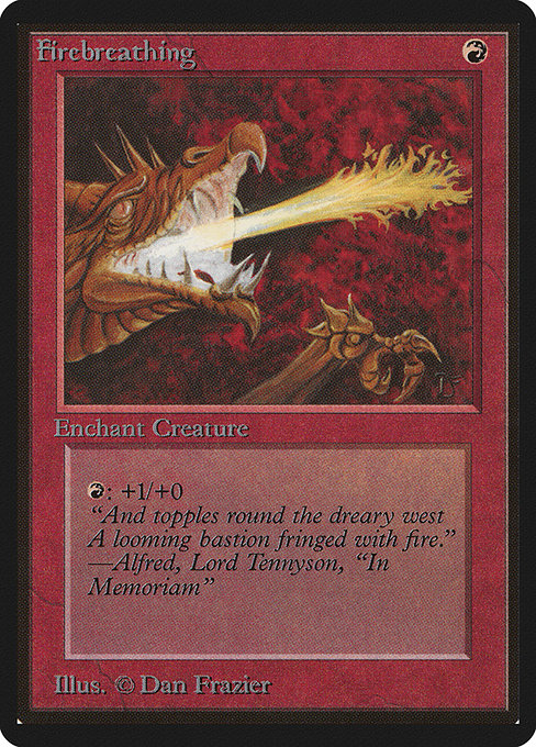 Firebreathing - Limited Edition Beta Common Card