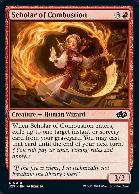 Scholar of Combustion - Foundations Jumpstart Common Card