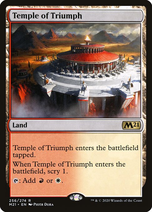 Temple of Triumph - Core Set 2021 Rare Card