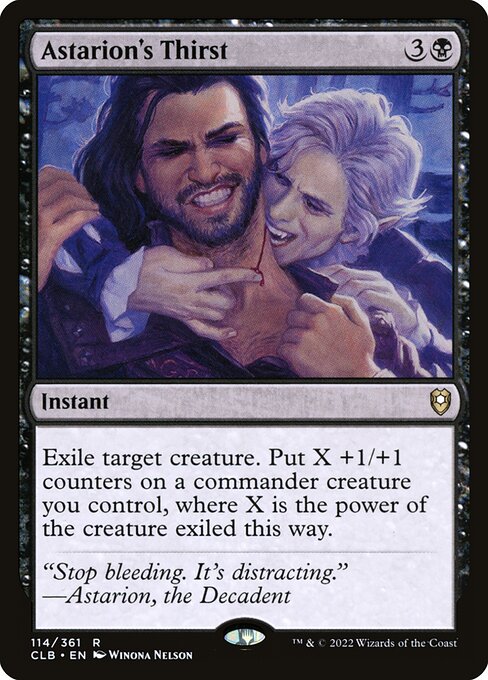 Astarion's Thirst - Commander Legends: Battle for Baldur's Gate Rare Card