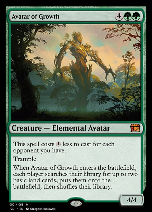 Avatar of Growth - Treasure Chest Mythic Card