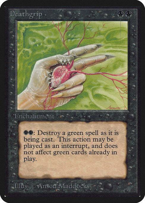 Deathgrip - Limited Edition Alpha Uncommon Card