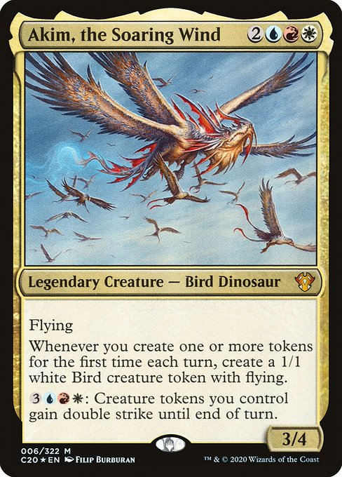 Akim, the Soaring Wind - Commander 2020 Mythic Card