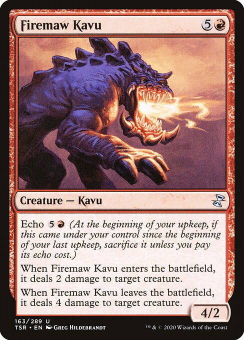 Firemaw Kavu - Time Spiral Remastered Uncommon Card