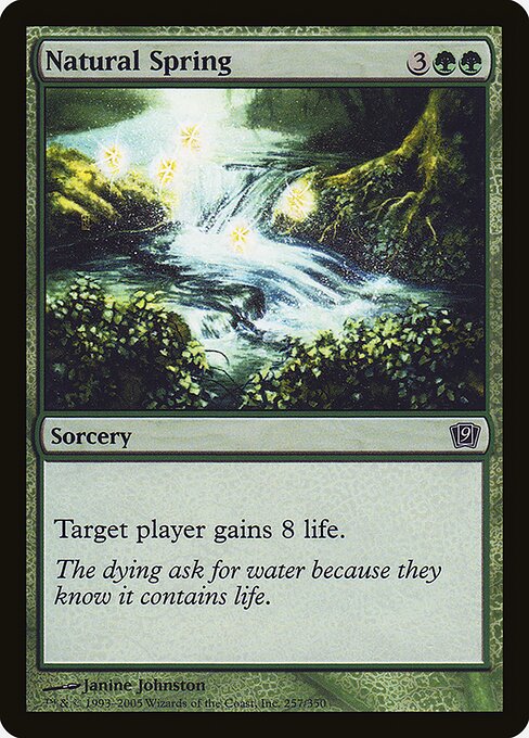 Natural Spring - Ninth Edition Common Card