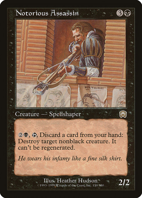 Notorious Assassin - Mercadian Masques Rare Card