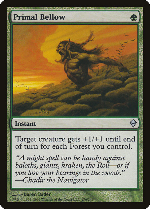 Primal Bellow - Zendikar Uncommon Card