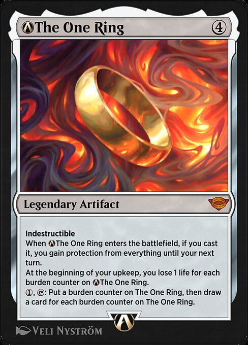 A-The One Ring - The Lord of the Rings: Tales of Middle-earth Mythic Card