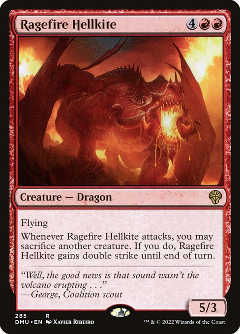 Ragefire Hellkite - Dominaria United Rare Card