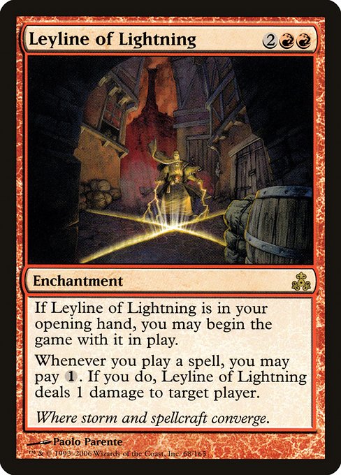 Leyline of Lightning - Guildpact Rare Card