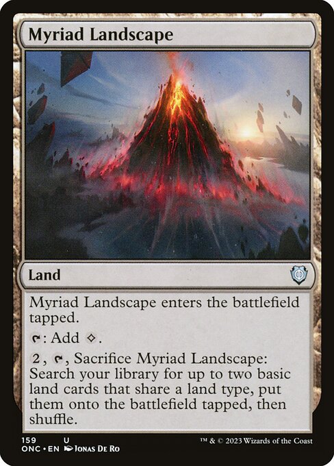 Myriad Landscape - Phyrexia: All Will Be One Commander Uncommon Card