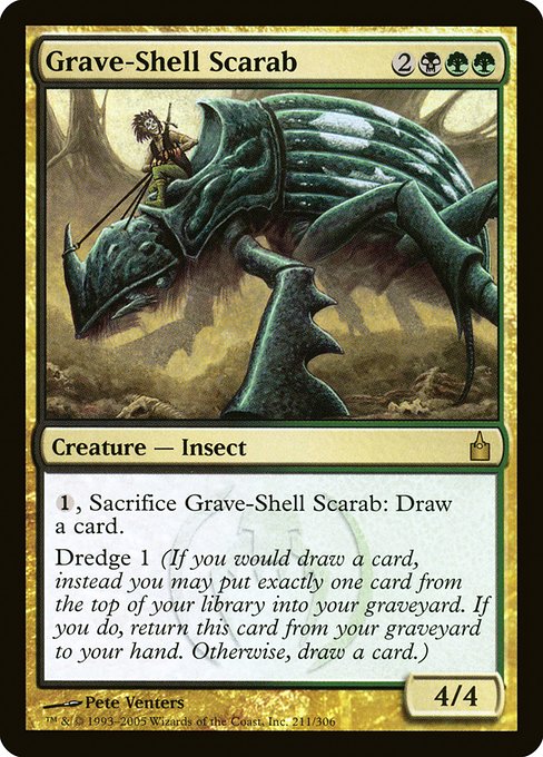 Grave-Shell Scarab - Ravnica: City of Guilds Rare Card