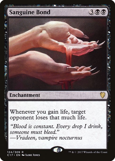Sanguine Bond - Commander 2017 Rare Card