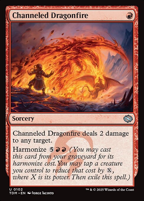 Channeled Dragonfire - Tarkir: Dragonstorm Uncommon Card
