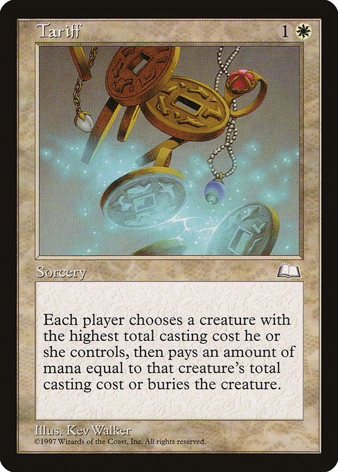 Tariff - Weatherlight Rare Card