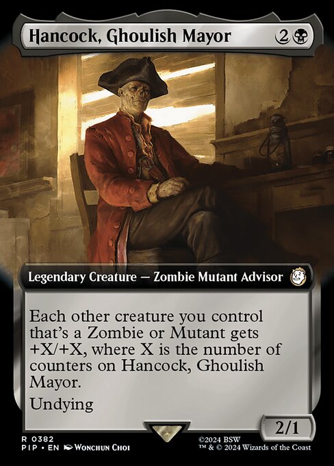 Hancock, Ghoulish Mayor - Fallout Rare Card