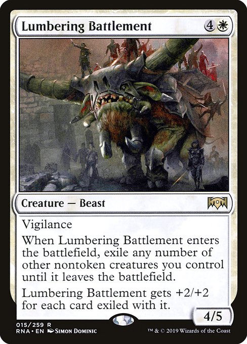 Lumbering Battlement - Ravnica Allegiance Rare Card