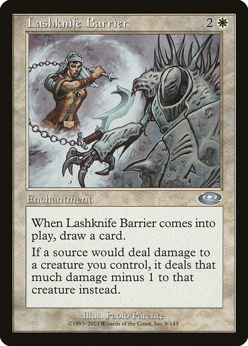 Lashknife Barrier - Planeshift Uncommon Card
