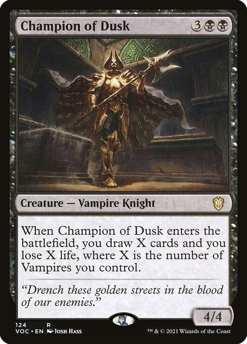 Champion of Dusk - Crimson Vow Commander Rare Card