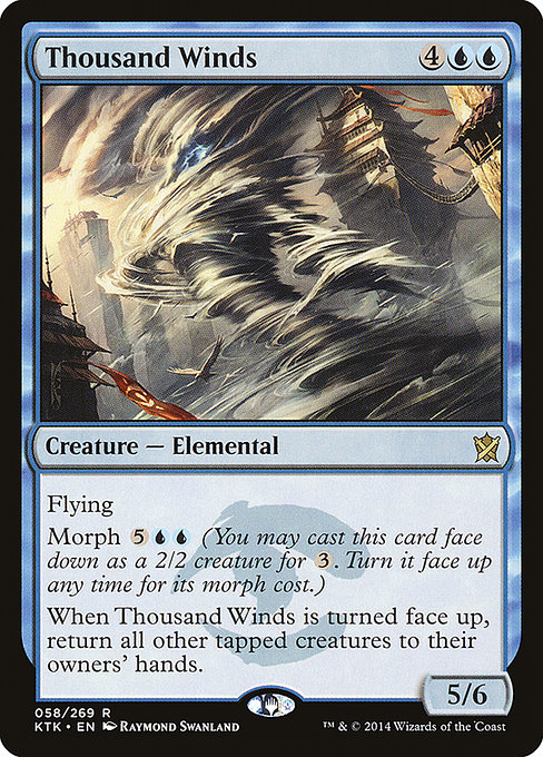 Thousand Winds - Khans of Tarkir Rare Card